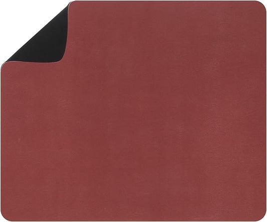 uxcell Silicone Mats for Kitchen Counter, 15.7" x 11.8" Non-Slip Countertop Protector Mat Heat Resistant Coffee Mat Waterproof Table Placemat, Wine Red