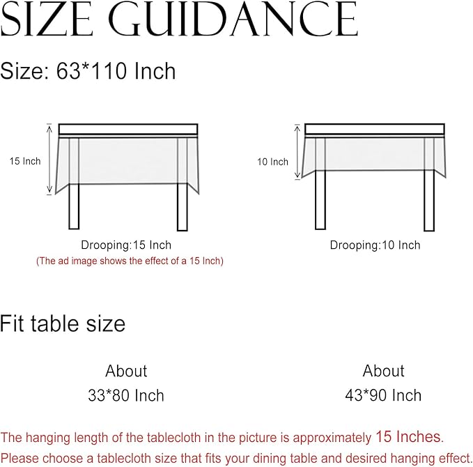 ISAENNE Designer French Pale Yellow Extra Long Rectangle Table Cloth,Linen Floral Tablecloth,Wrinkle Resistant Decor Tablecloths for Dining Thanksgiving Banquet Kitchen Party,63"*110"-Estevan A