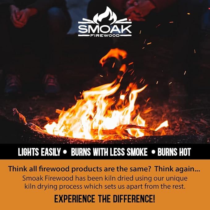 Smoak Firewood - Kiln Dried Premium USDA Certified Firewood (Small Mini Logs (8 inch Pieces) 25-30lbs) fits Ranger Solo Stove