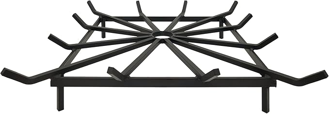 SteelFreak Heavy Duty Square Wheel Fire Pit Grate - Made in The USA (32 x 32 Inch)