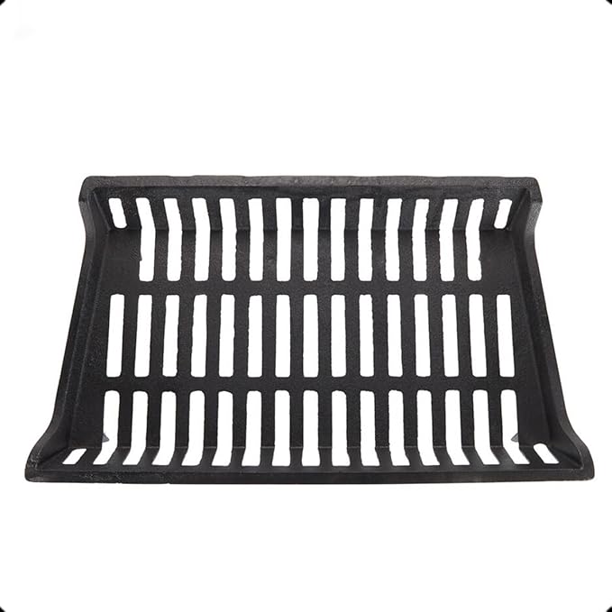 Fireplace Grate 27 inch Heavy Duty, Cast Iron Fire Grate - 27" W x 15" D x 7" H