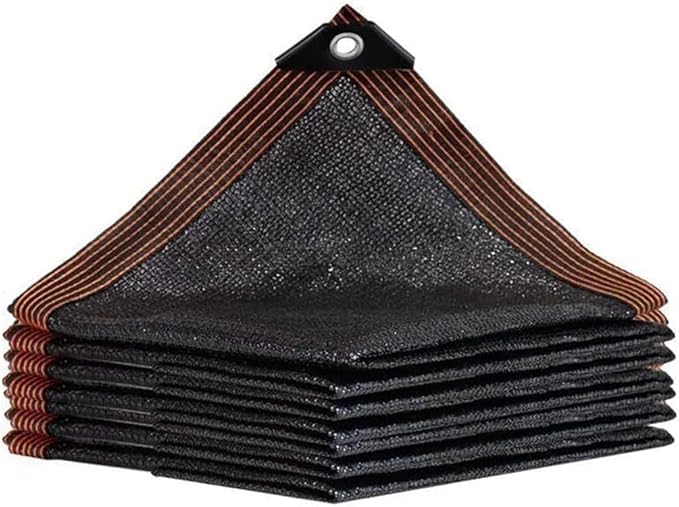 QLOFEI 4x8 FT Shade Cloth with Grommets, 90% Sun Shades Outdoor Patio Mesh Tarp, Easier to Hang Sunblock Neting Cover -for Garden Greenhouse Pergola Lawn Kennel Chicken Coop