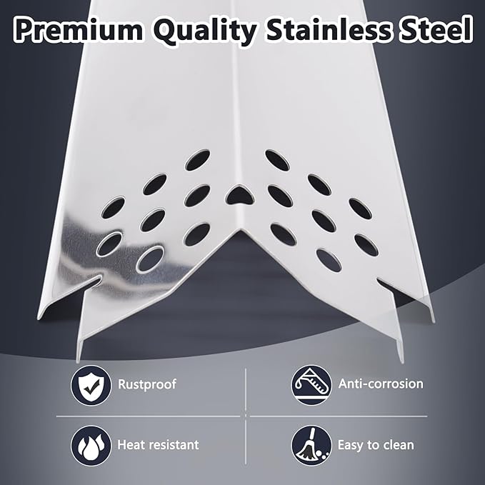 Grill Replacement Parts for Nexgrill 4 Burner 720-0830H, 720-0783E, 720-0888, 720-0830A, 720-0888N, Adjustable 24''-30'' Grease Tray, Cooking Grates, Heat Plates Shield, Burner Tubes and Igniters.