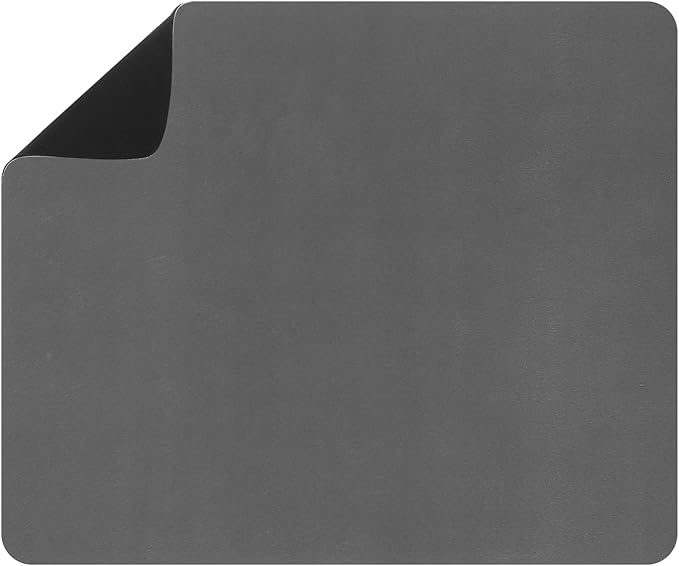 uxcell Silicone Mats for Kitchen Counter, 15.7" x 11.8" Non-Slip Countertop Protector Mat Heat Resistant Coffee Mat Waterproof Table Placemat, Dark Gray