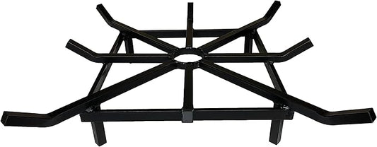SteelFreak Super Heavy Duty Square Wheel Fire Pit Grate - Made in The USA (24 x 24 Inch)