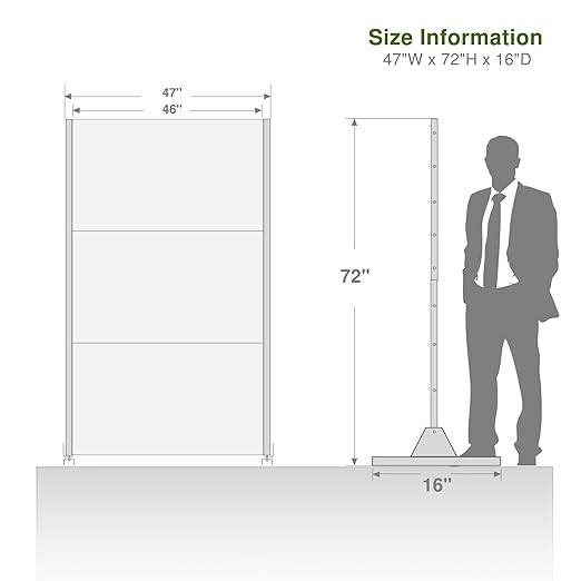 Casaphoria 72" H x 47" W Metal Outdoor Privacy Screen, Freestanding Decorative Divider for Patio, Deck, Balcony, and Garden with Stable Base, White-Summer