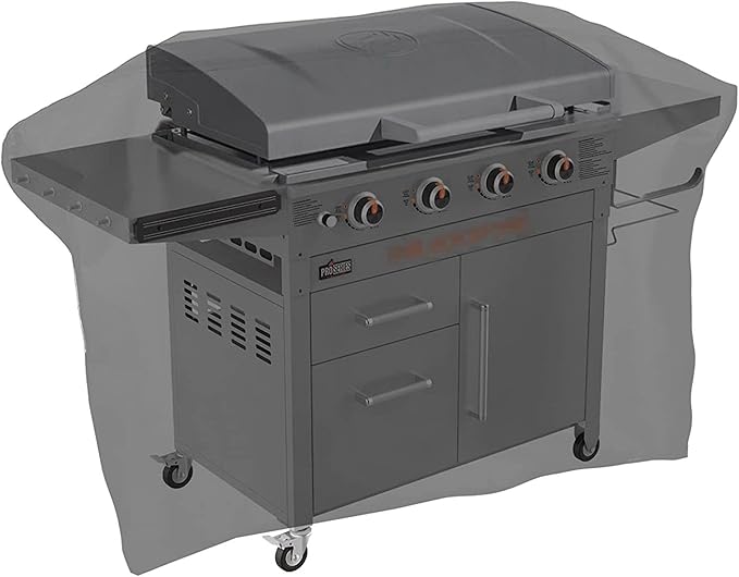 Heavy Duty 600D Polyester Cover compatible with Blackstone 36 inches 5482 Griddle Cooking Station with Hood,also compatible with Blackstone 28 inch XL,Outdoor Flat Top Gas Grill Cover with Straps