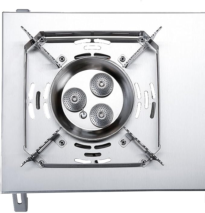 Wild Journey IGT Slammer Folding Gas Barbecue Grill BBQ Home Outdoor Vacation Travel Camping Stainless Steel Kitchenware Stove (IGT Gas Stove（Primary Color）)