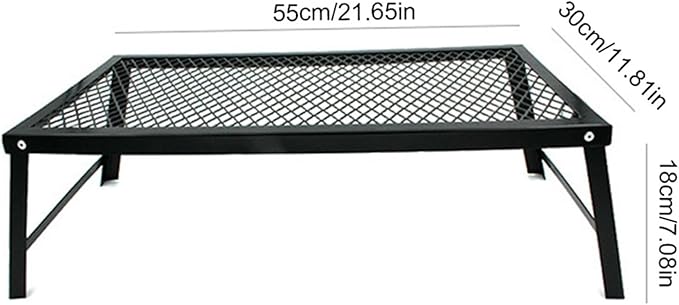 Campfire Grill Grate,Heavy Duty Folding Kitchen | Camping Grate Over Fire,for Beach Yard Patio Balcony Camping Barbecue Picnic Gathering Party