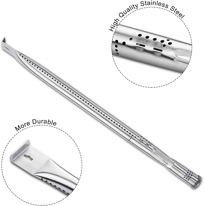 Hisencn Grill Parts Kit for Home Depot Nexgrill 6 Burner 720-0896E, 720-0896B, 720-0896C Gas Grill, Stainless Steel Grill Burners, Heat Plates Tent Shields Flame Tamers, Cooking Grates Grid