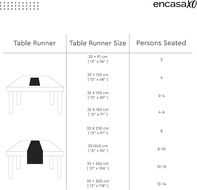 Encasa XO Table Runner 13"x59" Long | Cotton Canvas Fabric | Sunbeam Yellow Solid Color | Machine Washable & Durable