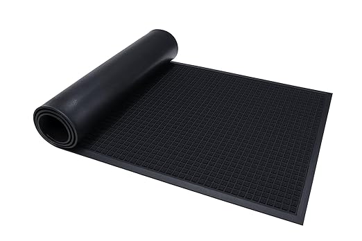 Guardian WaterGuard Indoor/Outdoor Wiper Scraper Floor Mat, Rubber/Nylon, 3'x14', Charcoal