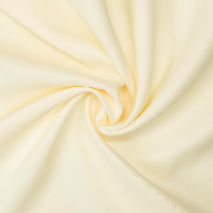 Gee Di Moda Rectangle Tablecloth - 90 x 132 Inch Ivory Table Cloth for 6 Foot Tables with Floor-Length Drop - Heavy Duty Washable Fabric for Holiday Party, Dinner, Weddings & Baby Shower