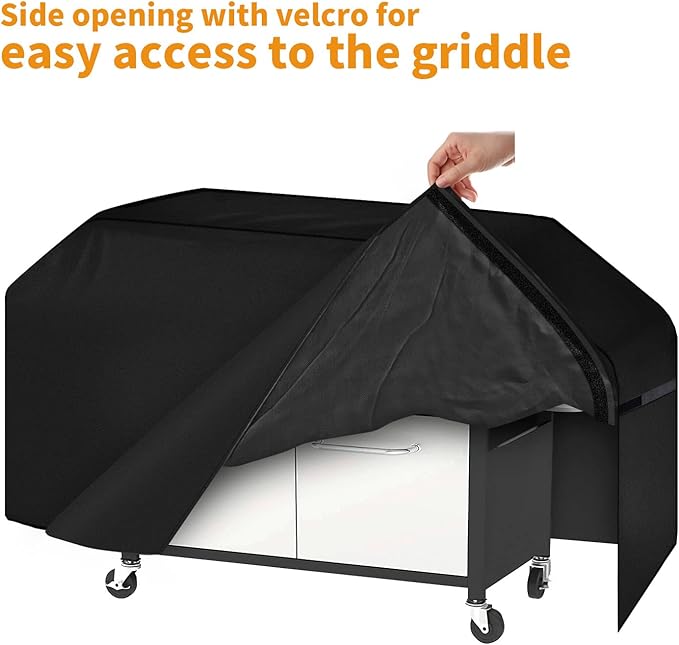 iCOVER Griddle Cover for Blackstone 36" ProSeries Griddles 600D Heavy Duty Waterproof Canvas with Front Side Opening