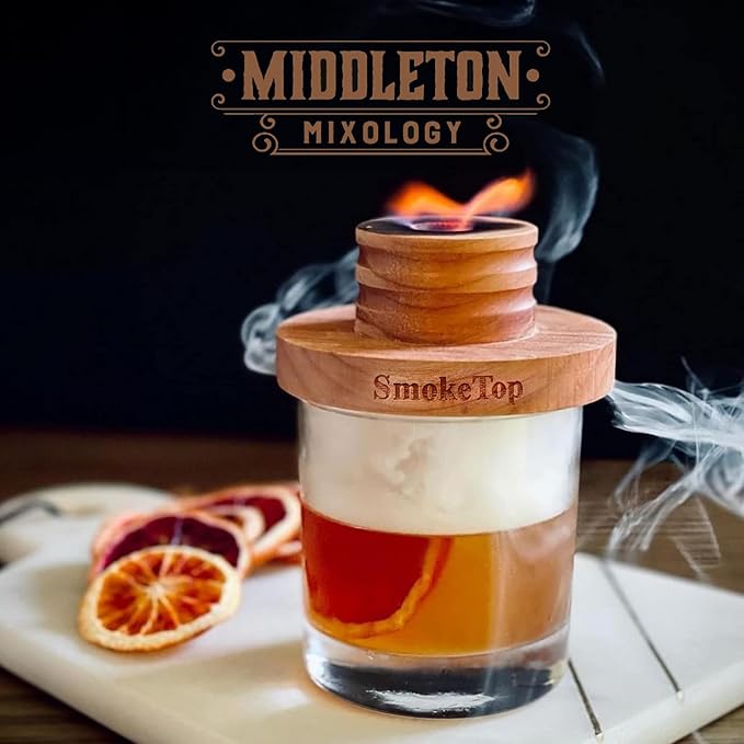 SmokeTop 4oz Bag - Cocktail Smoker Chips for Old Fashioned Cocktails, Whiskey, & Bourbon - by Middleton Mixology Made in The USA (800 uses) (Cinnamon)