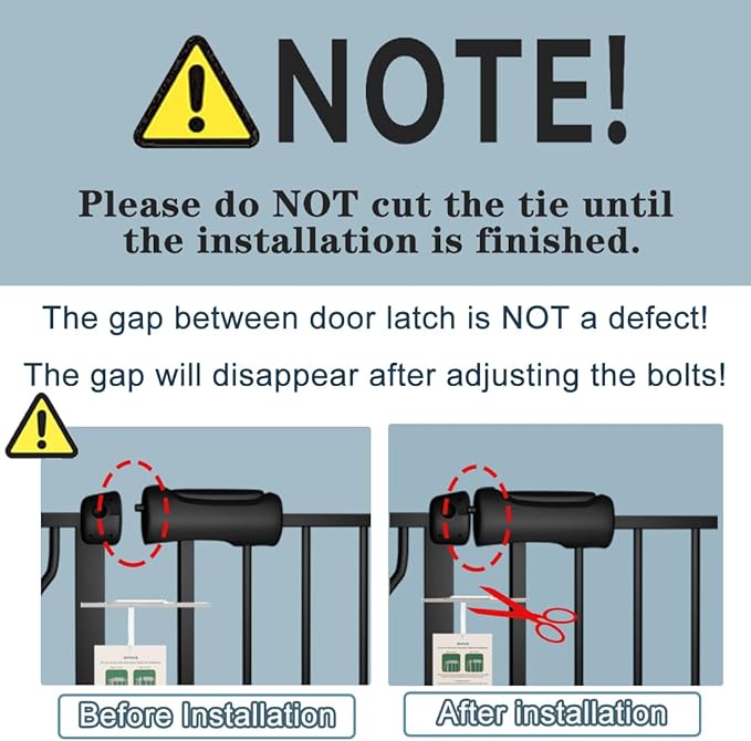 Extra Wide Baby Gate Black 53-57.5 Inch Wide Walk Through Pressure Mounted No Drill Long and Large Tension Metal Gate for Dog and Toddler