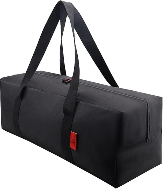 Extra Thick 24" Storage Bag Grill Tool Organizer Pro, BBQ Tool Heavy Duty Storage Bag, Double Layer 600D Oxford Cloth Waterproof (2x Thickness), Foldable Design, Camping, Tailgating, BBQ Party Gift