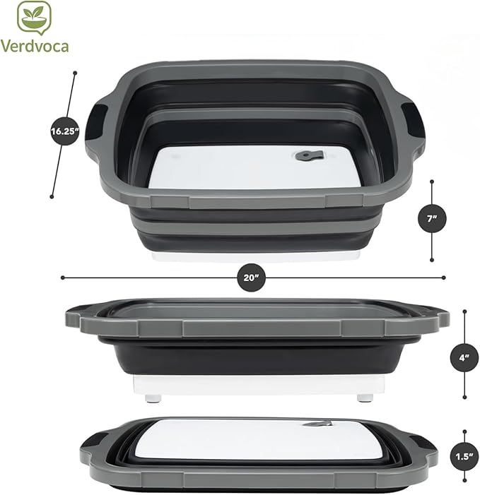 16L Black Collapsible BBQ Prep Tub with Locking Lids & 21 Inch Tyvek Brown BBQ Blanket for Resting Meat