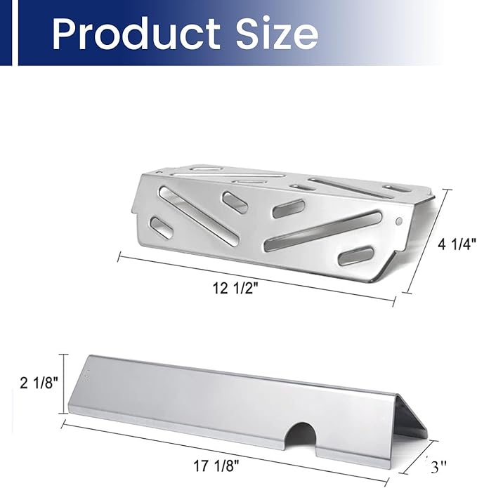 Shengyongh SS66095(2-Pack) SS6632(5-Pack) 66041(3-Pack) for Weber Genesis 2 Grill Parts 66795 Heat Deflector for Weber Genesis ii E-310 E-315 E-335 S-335 300 Series GS4