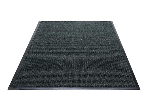 Guardian WaterGuard Indoor/Outdoor Wiper Scraper Floor Mat, Rubber/Nylon, 4'x12', Green