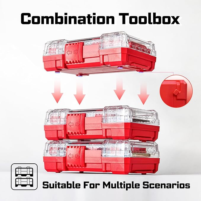 107Pieces Impact Screwdriver Bits Set, Magnetic S2 Steel 1”/2”3”Phillips/Square/Torx/Slotted/Hex/Pozi Bits Tips and Impact Bit Holder with Storage Box Case