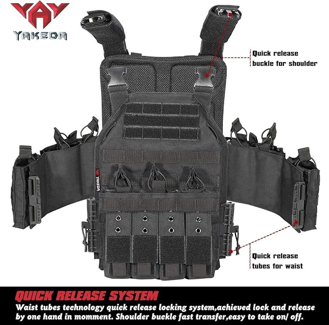 BOMTURN Upgrade Tactical Airsoft Outdoor Vest