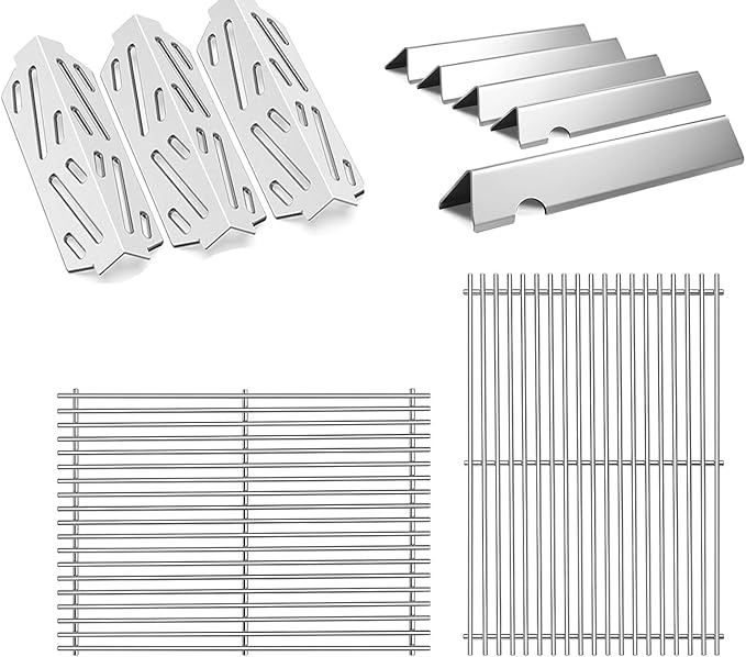 Shengyongh SS66095(2-Pack) SS6632(5-Pack) 66041(3-Pack) for Weber Genesis 2 Grill Parts 66795 Heat Deflector for Weber Genesis ii E-310 E-315 E-335 S-335 300 Series GS4