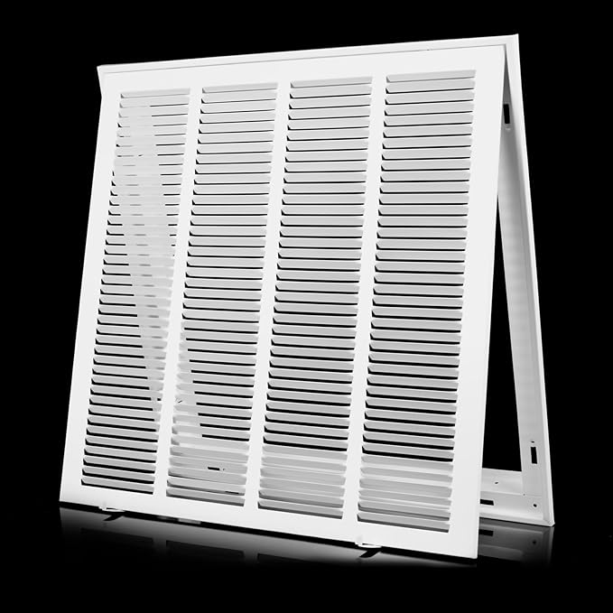20 x 20 Return Air Grille [Duct Opening Size],Return Air Vent Cover for Wall Or Ceiling,Steel Return Air Filter Grilles Removable Face/Door for 1 Inch Filters (20"W x 20"H [Duct Opening])