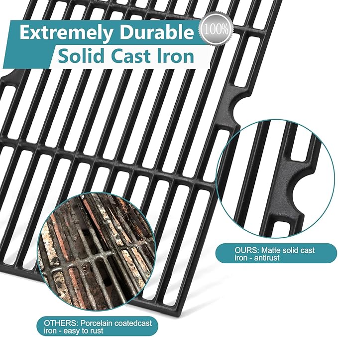 Criditpid Grill Parts for Dyna Glo DGF510SBP, DGF510SSP, DGF493PNP-D, Backyard Grill BH13-101-099-01, BH15-101-099-02, Uniflame GBC1059WB. Grill Grates, Heat Plate for Dyna-Glo Grill Replacement Parts