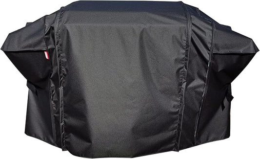 Extension Griddle Cover for All 28"&36“ with Foldble Shelf Models,Waterproof 300D*300D Dyed Polyester with TPU Coating; Flat Top Gas Grill Cover, Black；