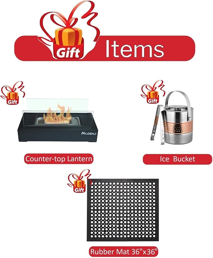 Elementi | Bundle Manhattan Gas Fire Pit Cast Concrete 36" Square Fire Table, Outdoor Fire Pit Electronic Ignition | Canvas Cover, Lava Rock Included | Dark Gray (Propane Gas)