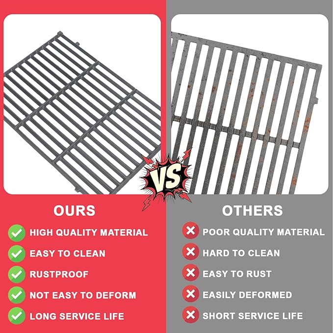 66095 Genesis II Grill Grates for Weber Genesis II/ II LX300 Series E-325 E-310 E-330 E-315 S-345 Grill Parts, for Weber Genesis 2 S-310 II S-335 II E-335 II SE-335 II SE-310 66802 66805 Grill Grates