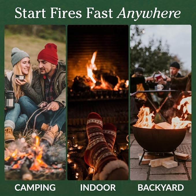 Plow & Hearth 11 LBS Fatwood Fire Starter Sticks Organic Kindling, Easy Ignition Fat Wood, All Natural Firestarters for Fire Pit, Wood Stoves, Fireplaces, Campfires, Bonfires, BBQ