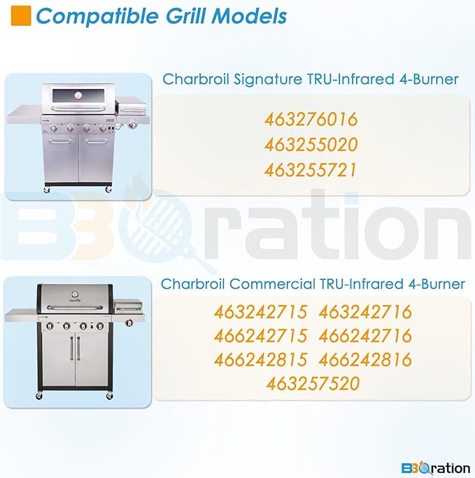 G533-2200-W1 17" Grill Emitter Replacement Parts for Charbroil TRU Infrared 4-Burner Grill 463242715 463242716 466242716 466242815 463257520 463276016 463255020 for Charbroil Grill Replacement Parts