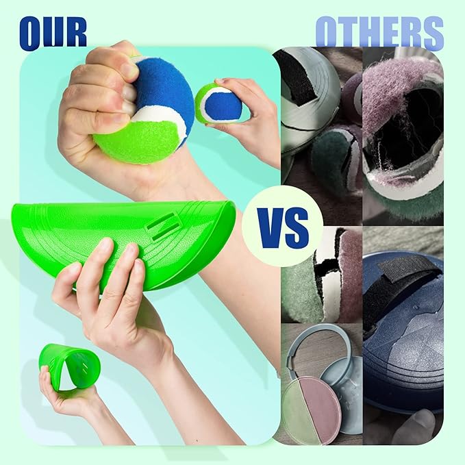 EVERICH TOY Upgraded Toss and Catch Ball Game Set, Kids Toy Stocking Stuffers for Boys Girls Ages 3-12, Includes 4 Paddles 4 Sticky Balls, Water-Resistant Indoor Outdoor Toy for Beach Pool Yard