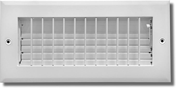 Adjustable AIR Supply Diffuser - HVAC Vent Cover Sidewall or Ceiling Adjustable AIR Supply Diffuser - HVAC Vent Cover Sidewall or Ceiling - Grille Register - High Airflow (White