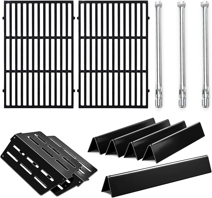 Genesis 7524 Grates 7620 7621 Flavorizer Bars 65505 Heat Deflectors 62752 Burner Replacement Parts for Weber Genesis Grill Parts 300 Series E-310 E-320 E-330 S-310 S320 S-330 EP-310 EP-320 EP-330