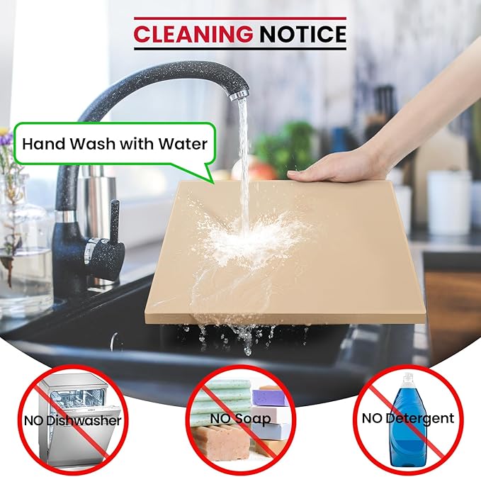 Unicook 16" x 16" Square Pizza Stone for Grill and Oven, Large Cordierite Bread Baking Stone for Crispy Crust Pizzas, Bread and Cookies, Includes Dough Scraper
