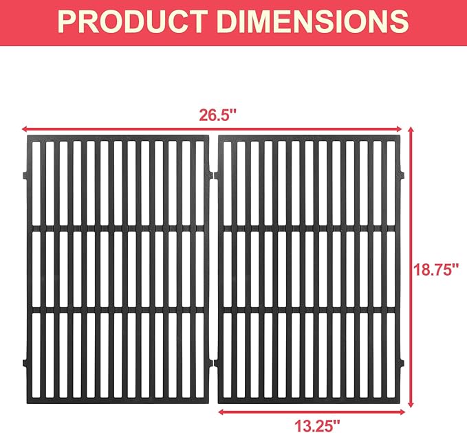 66095 Genesis II Grill Grates for Weber Genesis II/ II LX300 Series E-325 E-310 E-330 E-315 S-345 Grill Parts, for Weber Genesis 2 S-310 II S-335 II E-335 II SE-335 II SE-310 66802 66805 Grill Grates