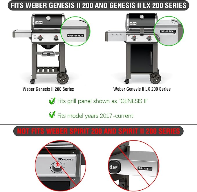 Grill Replacement Parts Flavorizer Bars Heat Deflector for Weber Genesis II Grill Parts GS4 GBS 66794 Flavor Bars 66039 Weber Genesis II 200 Series ii E-210 ii E-240 ii S-210 ii LX S-240 ii LX E-240