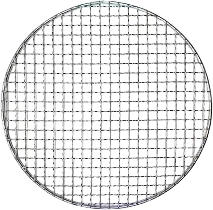 15" Round Stainless Steel Grill Grate, Heat-Resistant Replacement Baking Tray for BBQ Camping