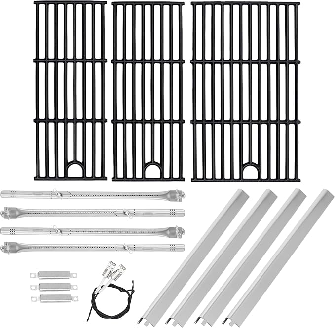 BQMAX 17 Inch Grill Parts Kit for Charbroil Performance 4 Burner Grill 463354021 463365522 463352521 463366022 463351221 G426-0005-W1, Cooking Grill Kit Replacement Parts for Charbroil Grill 4 Burner