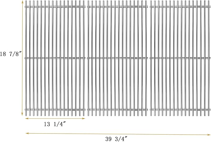 SF6803 (3-Pack) 18 7/8" SUS304 Cooking Grates for Weber Genesis ii e 610 640 Weber Genesis II 610 and Genesis II LX 640 E-640 S-640 Series Gas Grills 2017 and Newer, for Weber 66096 66803.