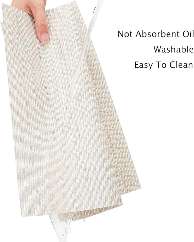 Myir JUN Table Runner, Vinyl Table Runner Indoor 72 Inch Long Arbitrarily Cropped Runner for Table Heatproof for Home Party (B-Off White, 12 x 72 inch)