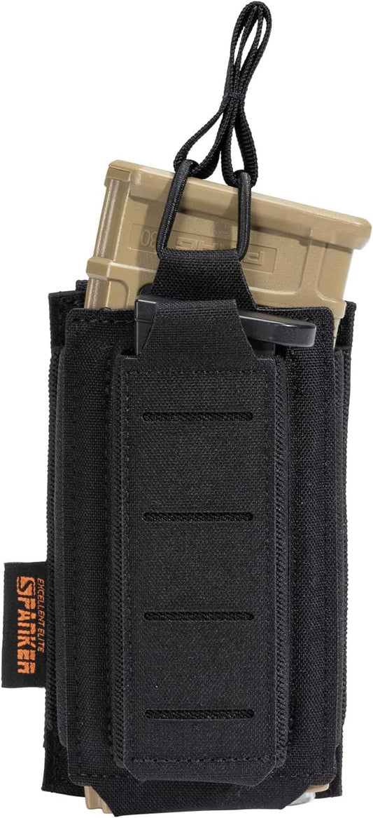 EXCELLENT ELITE SPANKER Tactical Open-Top Single/Double/Triple Molle Mag Pouch for Pistol Mag Pouch Tactical Bag Accessories Holder