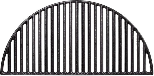 Kamado Joe Durable Half-Moon Cast Iron Cooking Grate with Grill Grate Lifter for Classic Joe 18-inch Charcoal Grill and Smokers in Black, Model KJ-HCICG