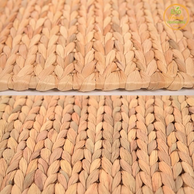 Boho Place Mats Set of 8, Square Table Mats Set of 8, Woven Placemats for Round Table, Chargers for Dinner Plates, Woven Chargers, Home Plate Mat, Outdoor Placemats, Manteles Individuales De Mesa