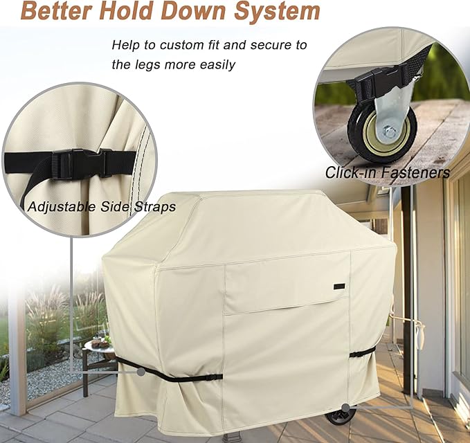 NettyPro Griddle Cover for Blackstone 36 inch Griddle Waterproof Heavy Duty 4 Burner Flat Top Gas Grill Cover for Blackstone 36" Griddle Cooking Station and Camp Chef FTG600, Beige