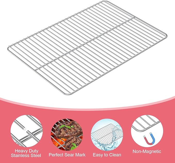 Grill Grate Replacement Parts for Royal Gourmet 24-Inch CD1824E, Charcoal Grill, Cooking Grid for Royal Gourmet Grill Parts CD1824M CD1824AC CD1824EC CD1824AX CD1824A