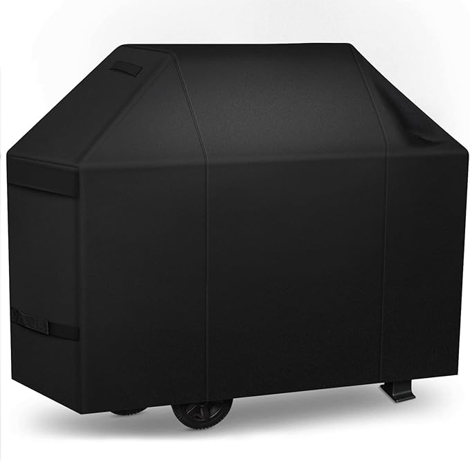 iCOVER Grill Cover 82 inch, BBQ Grill Cover for Outdoor Grill, 600D Heavy Duty Waterproof BBQ Cover, Anti-UV Barbecue Cover, Large Barbecue Gas Grill Cover for Weber, Char-Broil, Nexgrill, etc